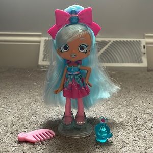 Diamond Shopkin Doll. Comes with comb and Shopkin. Great condition!